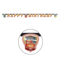 Feliz aniversário Guirlanda de carros - 2,00 m