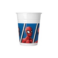 Copos de plástico de 200 ml do Amazing Spiderman - 8 unidades