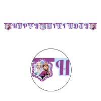 Grinalda de Happy Birthday de Frozen - 2,10 m