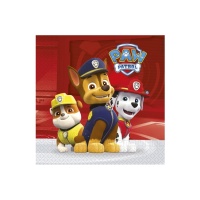 Guardanapos Paw Patrol em ação 16,5 x 16,5 cm - 20 unid.