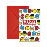 Convites Avengers Team Power - 6 unidades