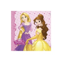 Guardanapos das Princesas Disney de 33 x 33 cm - 20 unidades