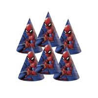 Chapéus do incrível Spiderman - 6 unidades