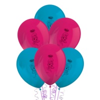Balões de látex Shimmer e Shine - Procos - 8 unidades
