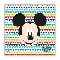 Guardanapos Mickey Rainbow 16,5 x 16,5 cm - 20 unid.