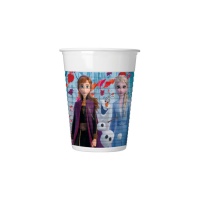 Copos de plástico de Frozen II de 200 ml - 8 unidades