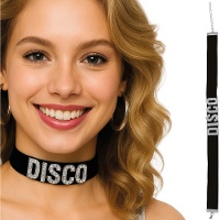 Gargantilha choker com letras 