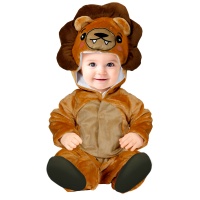 Fato de leão em peluche para bebé