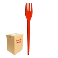 Garfos de plástico 17 cm cores - 1152 unidades