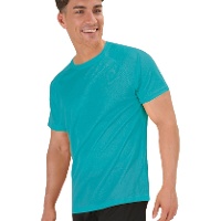 T-shirt de homem 135g 100% poliéster respirável - 1 peça.