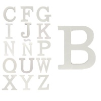 Letra de madeira 9,5 cm - 1 unidade