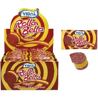 Alcaçuz Rolla Belta sabor cola com toque ácido - Vidal - 24 unidades