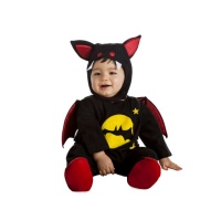 Disfarce de morcego preto para bebé