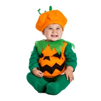 Disfarce de abóbora de Halloween para bebé
