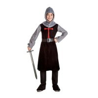 Fato de cavaleiro templário para criança