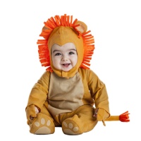 Fato de leão com capuz para bebé