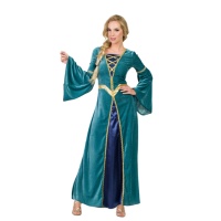 Fato da Dama Medieval com vestido para mulher