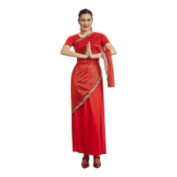 Fato de Bollywood Hindu para mulher Vermelho