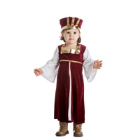 Fato de dama medieval para bebé