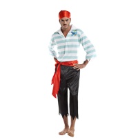 Fato de tripulante pirata para homem