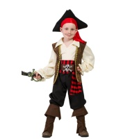 Fato de Capitão de barco Pirata para menino