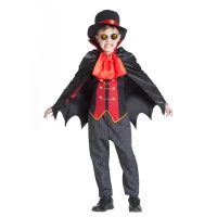 Fato de vampiro vitoriano para criança
