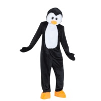 Fato de Pinguim com Cabeça para Adultos