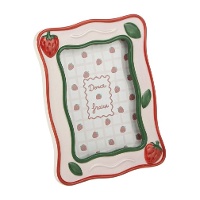 Porta?retrato para foto 10 x 15 cm Coquette com morangos