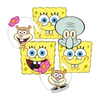 Máscaras do Bob Esponja - 6 unidades