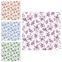 Tecido de algodão floral Liberty Mileva - Indigo