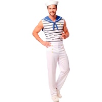 Fato de marinheiro retro para homem