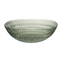 Saladeira de 25 cm tom musgo com relevo