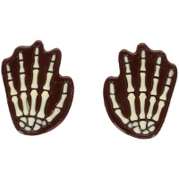 Figuras de mãos de chocolate - 6 unidades