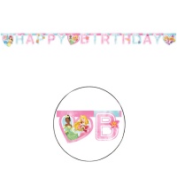 Grinalda Feliz Aniversário Princesas Disney - 2 m