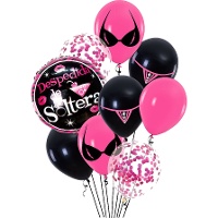 Bouquet de Despedida de Solteira Fúcsia - 9 unidades