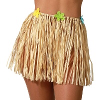 Saia havaiana de palha de 35 cm