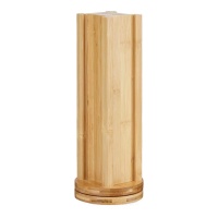 Dispensador de cápsulas de café grandes de bambu rotativas