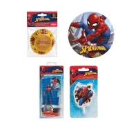 Pacote de festa de aniversário Spiderman - Dekora - 4 produtos