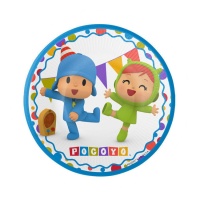 Pratos de festa Pocoyo 18 Cm - 8 unidades