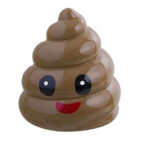 Caixa de dinheiro Poop Emoticon 20,5 cm - DCasa