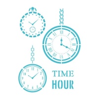 Stencil Hora do Tempo 20 x 28,5 cm - Artis decor - 1 unidade