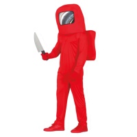 Fato de Astronauta Vermelho para Adultos