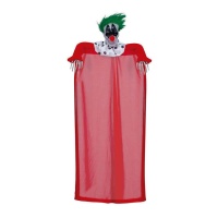 Pendente palhaço esqueleto sinistro - 80 cm