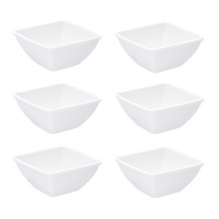 Taça quadrada de porcelana 1,1 L - 6 unidades