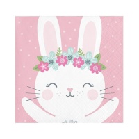 Guardanapos Baby Bunny 12,5 x 12,5 - 16 unidades