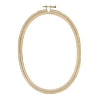 Bastidor de madeira oval para bordar 18 x 24 cm - DMC