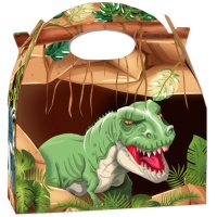 Caixa de cartão dos dinossauros T-Rex - 12 pcs.