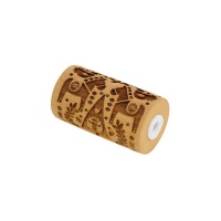 Mini rolo marcador de madeira de Natal - scrapcooking - 1 unidade