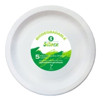 Pratos de cartão de 25 cm - 5 unid.
