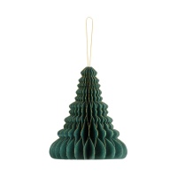 Pendente ninho de árvore de Natal verde garrafa 15 cm - 1 unid.
